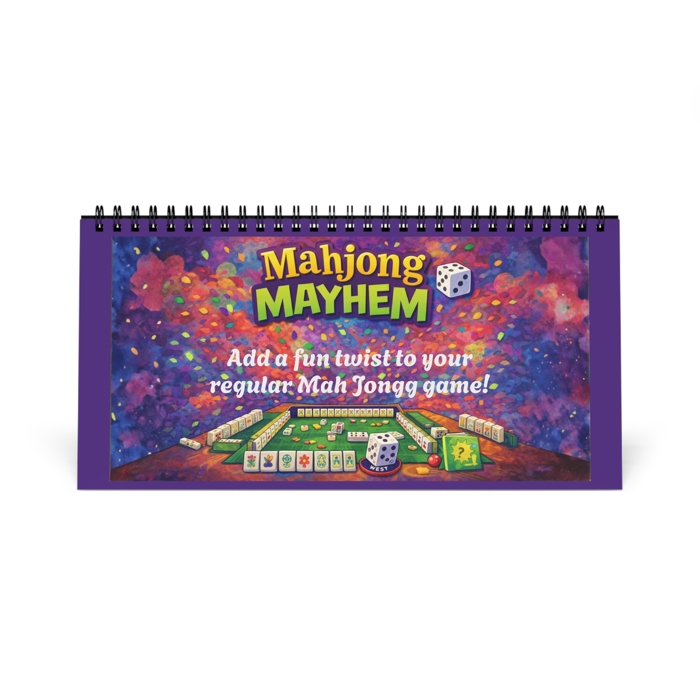 Mahjong Mayhem Game Flipbook, Fun Twists for Every Mah Jongg Hand, Gift for Mahjongg Players and Hosts