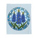  Stained Glass Look Bluebonnet Blanket