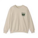  Reindeer  Crewneck Sweatshirt, Front & Back Forest Wildlife Design