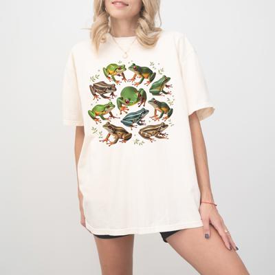 Frog Squad Comfort Colors Cottagecore and Gardencore Tee