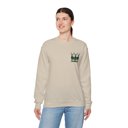  Reindeer  Crewneck Sweatshirt, Front & Back Forest Wildlife Design
