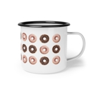  Donut Lovers Cute Enameled Camp Mug