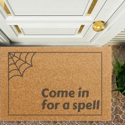 Halloween Themed Doormat, Outdoor Welcome Mat Come in for a Spell Design