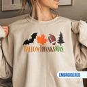  Fall Holidays Embroidered All-in-One  Crewneck Sweatshirt