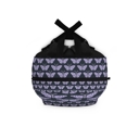  Lavender Moths Backpack, Artistic Boho School Bag