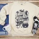  Mahjongg Witches Halloween Sweatshirt, Black Cats & Bats Mahjong Sweater, Funny Gift for Mah Jongg Game Players