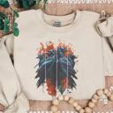  Ravens Halloween Sweatshirt, Artistic Crows Gothic Sweatshirt