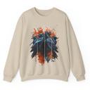  Ravens Halloween Sweatshirt, Artistic Crows Gothic Sweatshirt