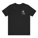  Unicorn Mosaic Short Sleeved Tee, Colorful Abstract Horse Art 