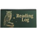  Personalized Owl Design Desktop Reading Log, Monthly Fill-In Books Tracker