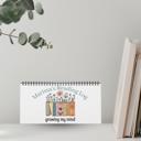  Personalized Desktop Floral Reading Log, Monthly Fill-In Books Tracker