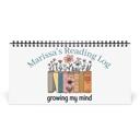  Personalized Desktop Floral Reading Log, Monthly Fill-In Books Tracker