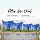  Texas Bluebonnets Lumbar or Square Throw Pillow