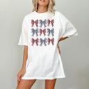  Patriotic Bows Comfort Colors Cute Coquette Tshirt