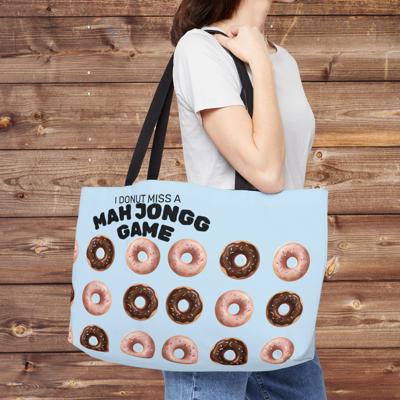 Donut Themed Funny Mah Jongg Gear Bag