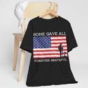 Black American Soldier Patriotic Flag Tshirt 