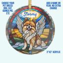  Custom Breed Pet Memorial Suncatcher, Stained Glass Style Acrylic Pet Loss Gift, Pet Grave Marker