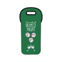 Green Funny Bunco Night Wine Tote Bag, Gift for Bunko Players, 4 Color Choices