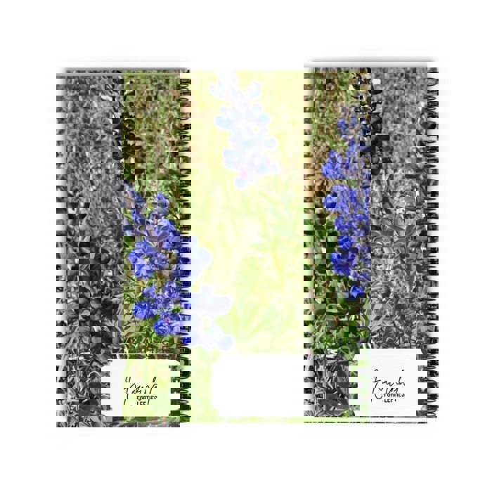 Bluebonnet Journal for Lefties Spiral Notebook