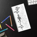  Coffee Addicts Mini Coloring Book, Coffee Lovers Adult Coloring Book for Stress Relief