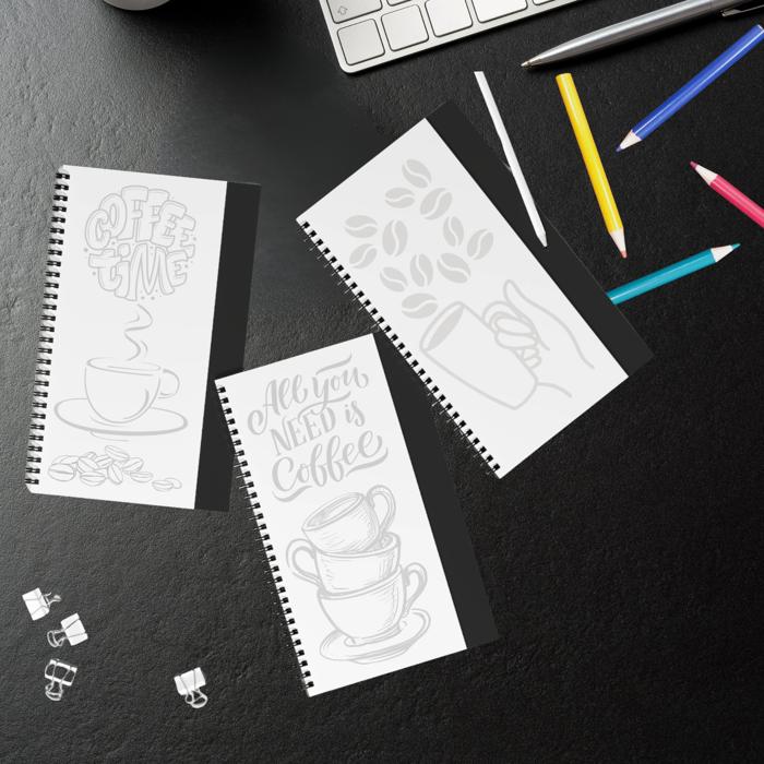 Coffee Addicts Mini Coloring Book, Coffee Lovers Adult Coloring Book for Stress Relief