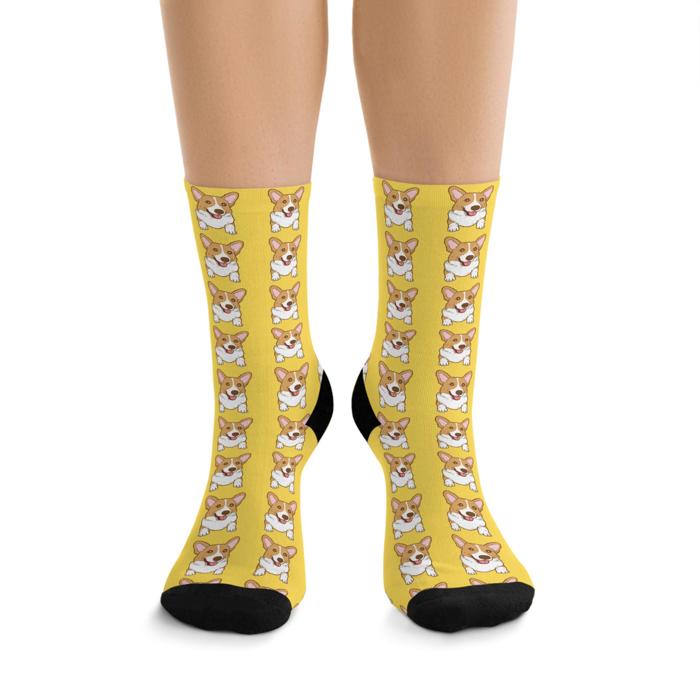 Corgi Socks for Eccentric Adults, Fun Birthday Gift