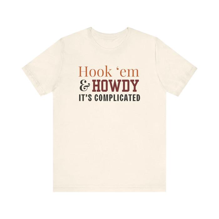 Hook 'Em and Howdy Funny Texas Rivalry T-Shirt