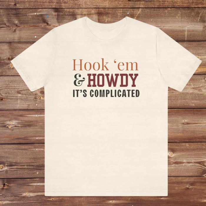 Hook 'Em and Howdy Funny Texas Rivalry T-Shirt