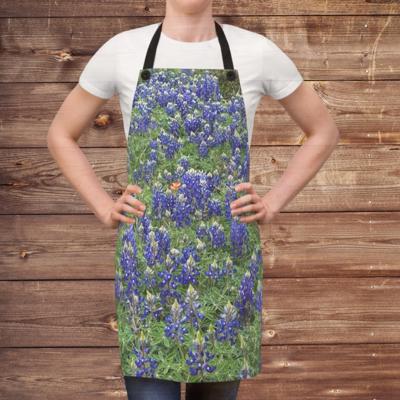 Texas Bluebonnets Apron for Foodies and Grill masters