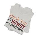 Silver Hook 'Em and Howdy Funny Texas Rivalry T-Shirt