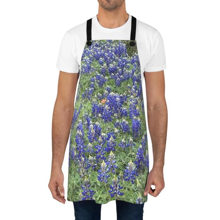 Texas Bluebonnets Apron for Foodies and Grill masters