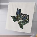 Texas Wildflowers Kitchen Towel, Bluebonnet Home Decor