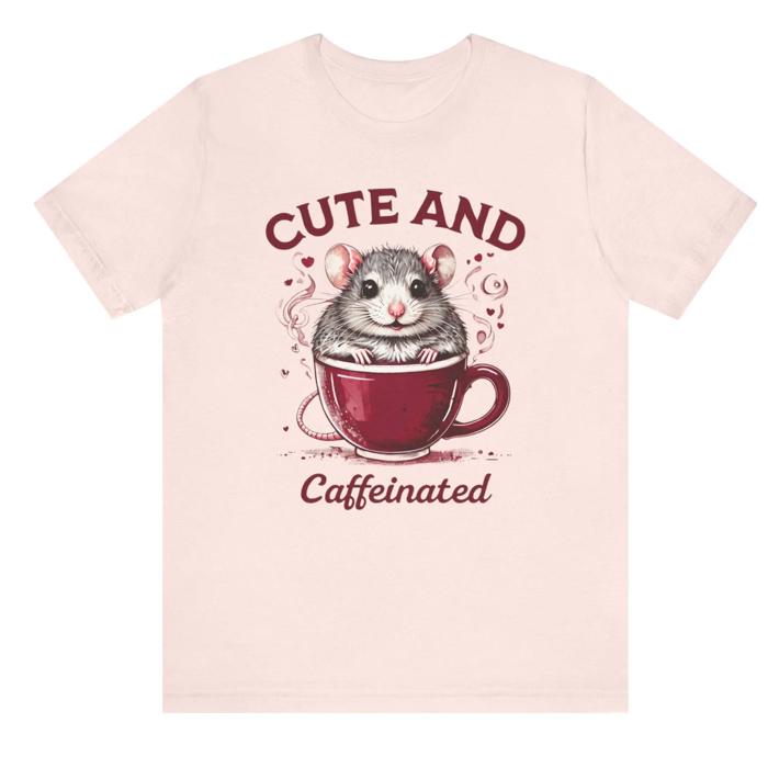 Cute & Caffeinated Rat T-Shirt