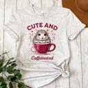  Cute & Caffeinated Rat T-Shirt