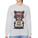  Stressed Out Raccoon Crewneck Sweatshirt