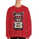  Stressed Out Raccoon Crewneck Sweatshirt