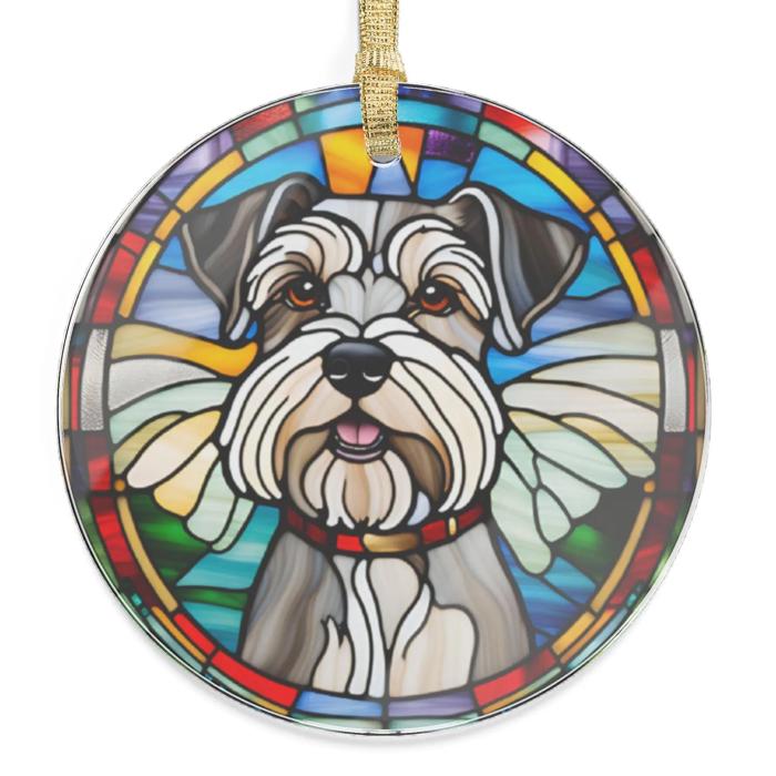 Pet Memorial Suncatcher Stained Glass Style Acrylic Ornament, Choose Your Breed