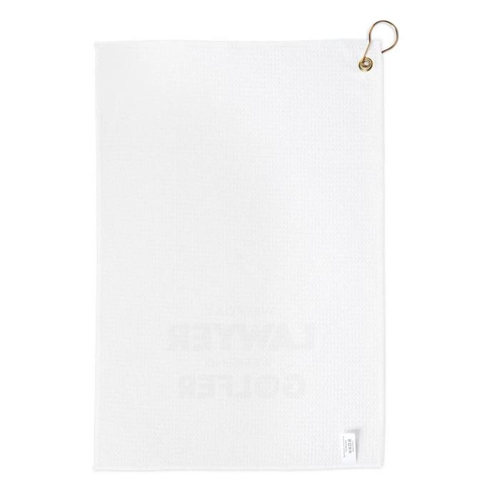 Lawyer Golf Fan Customizable Golf Towel, Custom Name or Initials Gift for Attorneys Judges Paralegals