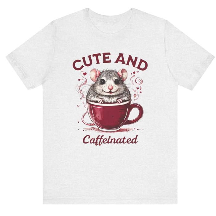 Cute & Caffeinated Rat T-Shirt