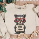  Stressed Out Raccoon Crewneck Sweatshirt