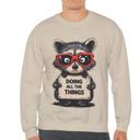  Stressed Out Raccoon Crewneck Sweatshirt