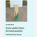  Bluebonnet Note Clip/Recipe Card/Photo Holder, Hand Painted 
