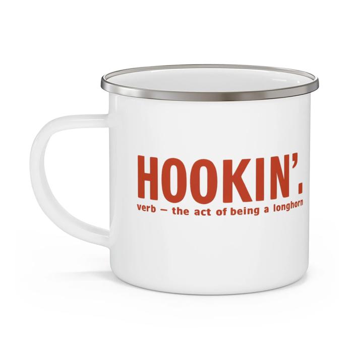 Custom Texas Tech Enamel Mug, Personalized College Grad Gift, Choose Your School