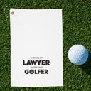  Lawyer Golf Fan Customizable Golf Towel, Custom Name or Initials Gift for Attorneys Judges Paralegals