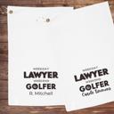  Lawyer Golf Fan Customizable Golf Towel, Custom Name or Initials Gift for Attorneys Judges Paralegals