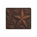 Mousepad Brown Tooled Leather-Look Western Star Desk Mat/Gaming Pad