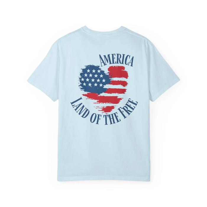Patriotic USA Comfort Colors Front & Back Print T-shirt