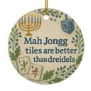  Mah Jongg Hanukkah Ornament,Funny Jewish Holiday Keepsake