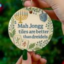  Mah Jongg Hanukkah Ornament,Funny Jewish Holiday Keepsake