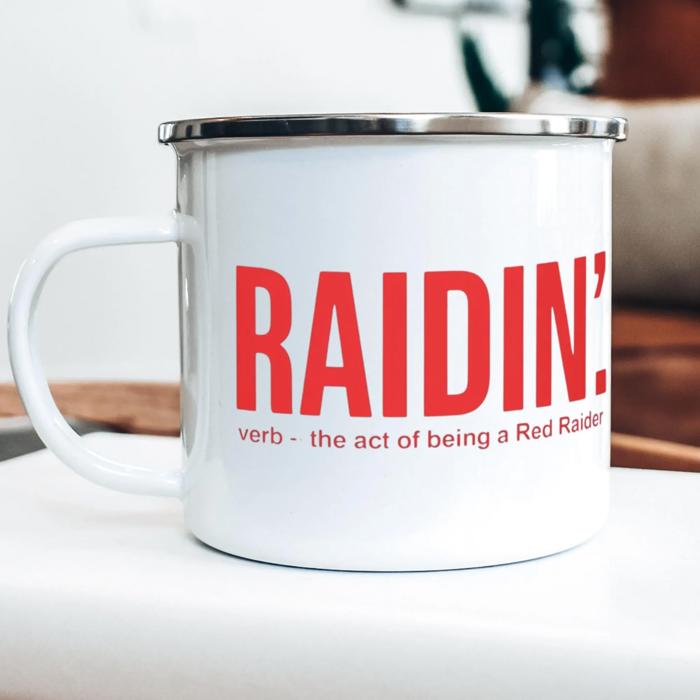 Custom Texas Tech Enamel Mug, Personalized College Grad Gift, Choose Your School